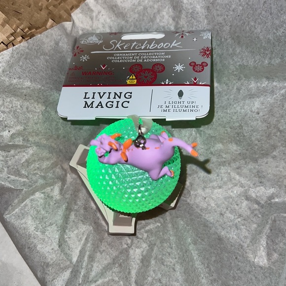 Spaceship Earth with Figment Light-Up Ornament – EPCOT 40th Anniversary - Picture 3 of 14